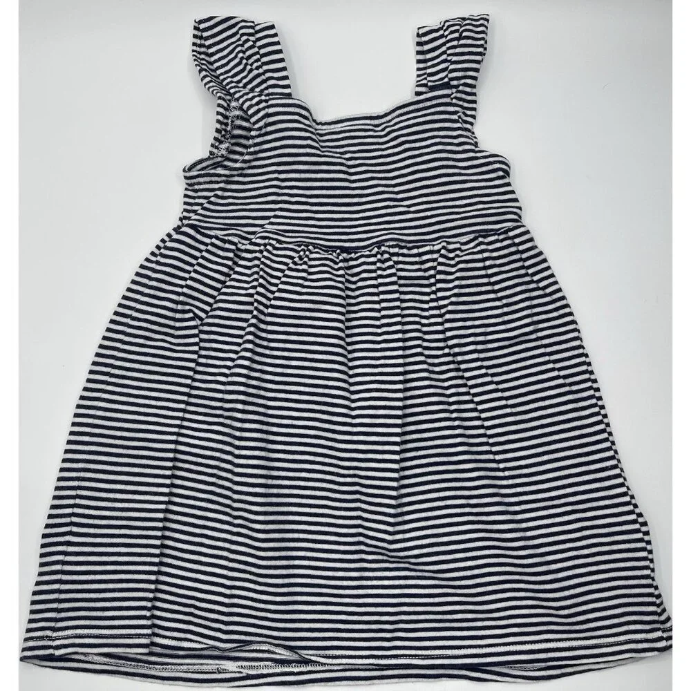 Gymboree Dress Girls Baby Size 18-24 Months Floral Embroidered Striped‎